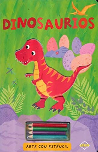 DINOSAUROS. ARTE CON ESTENCIL (INCLUYE COLORES) / PD.