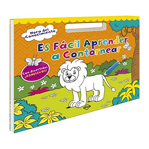 ES FACIL APRENDER A CONTORNEAR. HORA DEL CONOCIMIENTO (INCLUYE ADHESIVOS)