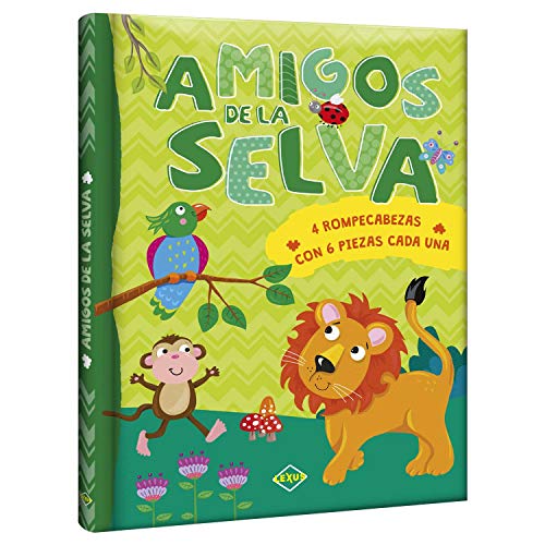 AMIGOS DE LA SELVA (4 ROMPECABEZAS)