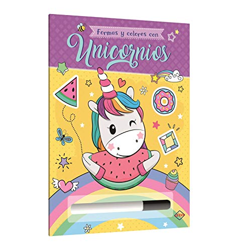 FORMAS Y COLORES CON UNICORNIOS / INCLUYE PLUMON